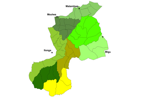 Selous Game Reserve Map