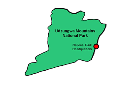 Udzungwa National Park Map