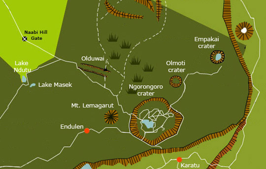 Ngorongoro Highlands Map